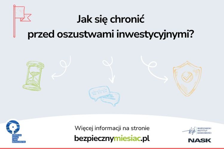 Zdjęcie przedstawia jak chronić się przed oszustami inwestycyjnymi